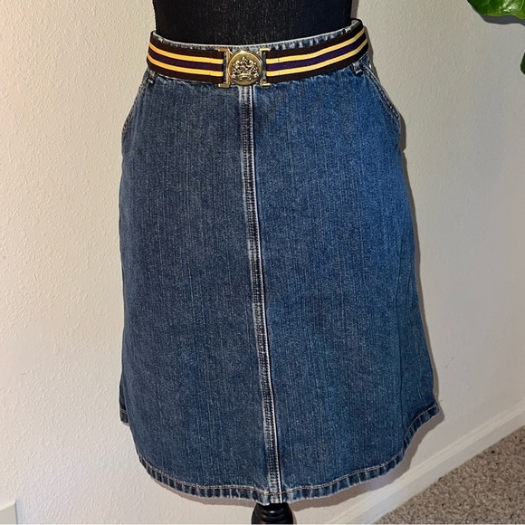Calvin Klein Dresses & Skirts - Calvin Klein Women’s 90s Side Snap Denim Jean Skirt Size 14